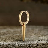 Conical Drop Stainless Steel Hoop Earrings