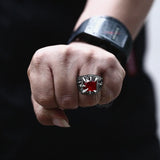 Cool Dragon Claw Stainless Steel CZ Ring