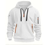 Cotton Dropped Shoulder Hooded Sweatshirt