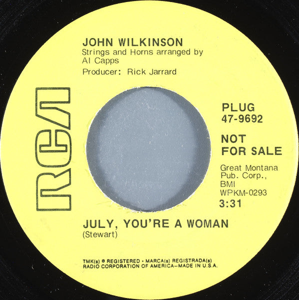 July, You're A Woman (7" VINYL) | Near Mint (NM or M-) Excellent+ (EX+)
