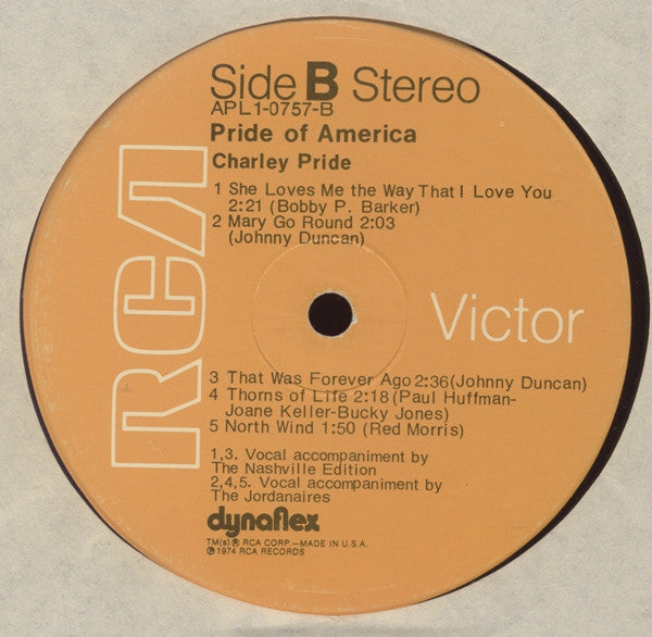 Pride Of America (VINYL) | Near Mint (NM) Excellent+ (EX+)