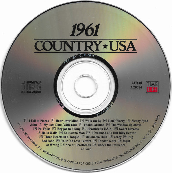 Country USA 1961 (CD) | Near Mint (NM) Near Mint (NM)