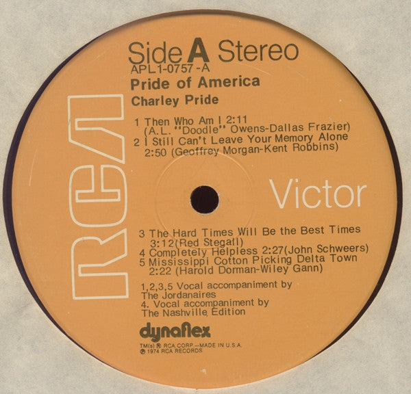 Pride Of America (VINYL) | Near Mint (NM) Excellent+ (EX+)