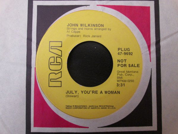 July, You're A Woman (7" VINYL) | Near Mint (NM or M-) Excellent+ (EX+)