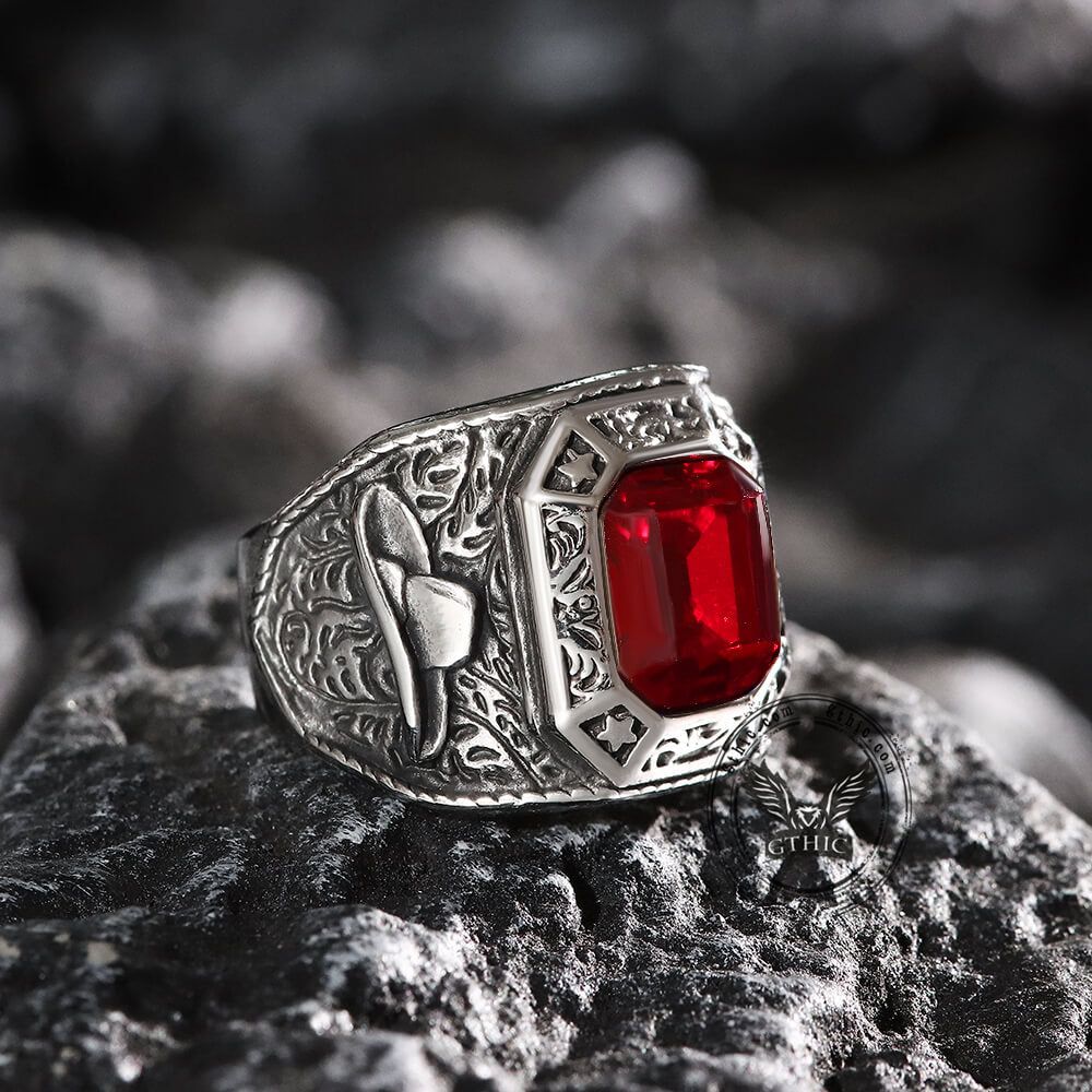 Anillo de acero inoxidable Cowboys Bull