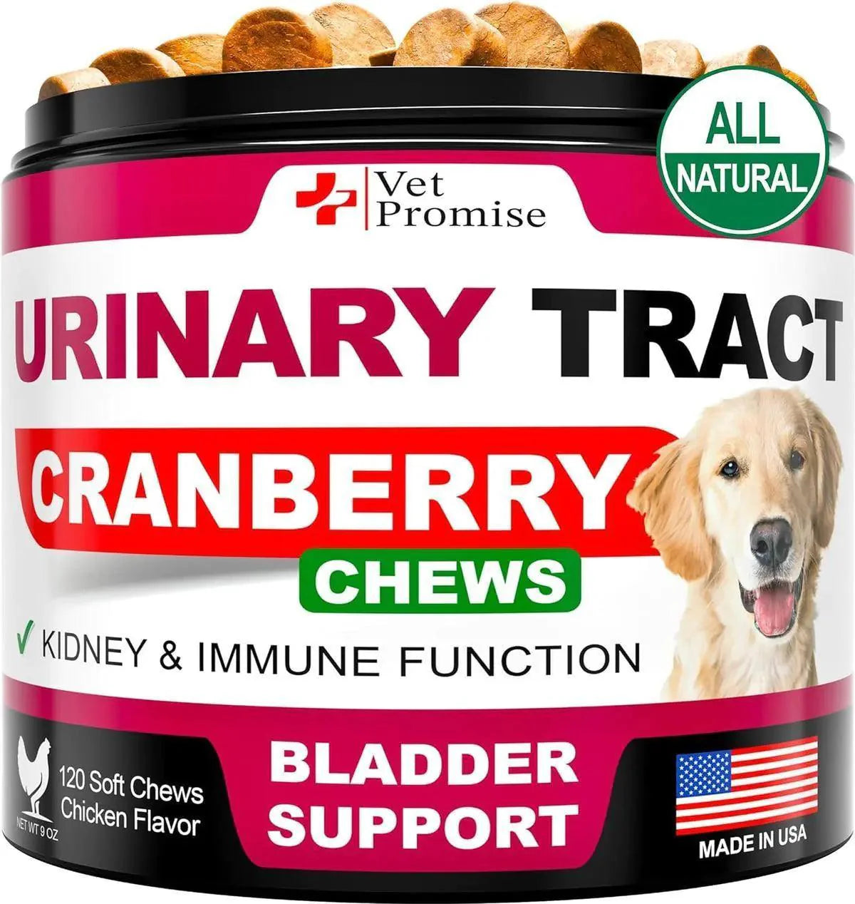 Cranberry Dog UTI & Bladder Control Chews