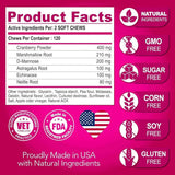 Cranberry Dog UTI & Bladder Control Chews