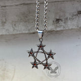 Creative Pentagram Shaped Stainless Steel Pendant