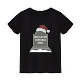 Here Lies My Christmas Spirit Unisex Shirt