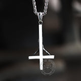 Cross of Saint Peter Stainless Steel Pendant