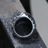 Cross Pattern Stainless Steel Ring