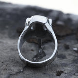 Raven Beak Stainless Steel Viking Ring
