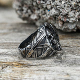 Crow Stainless Steel Skull Ring