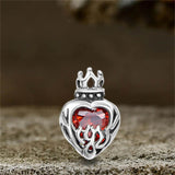 Crown Gem Stainless Steel Gothic Stud Earrings