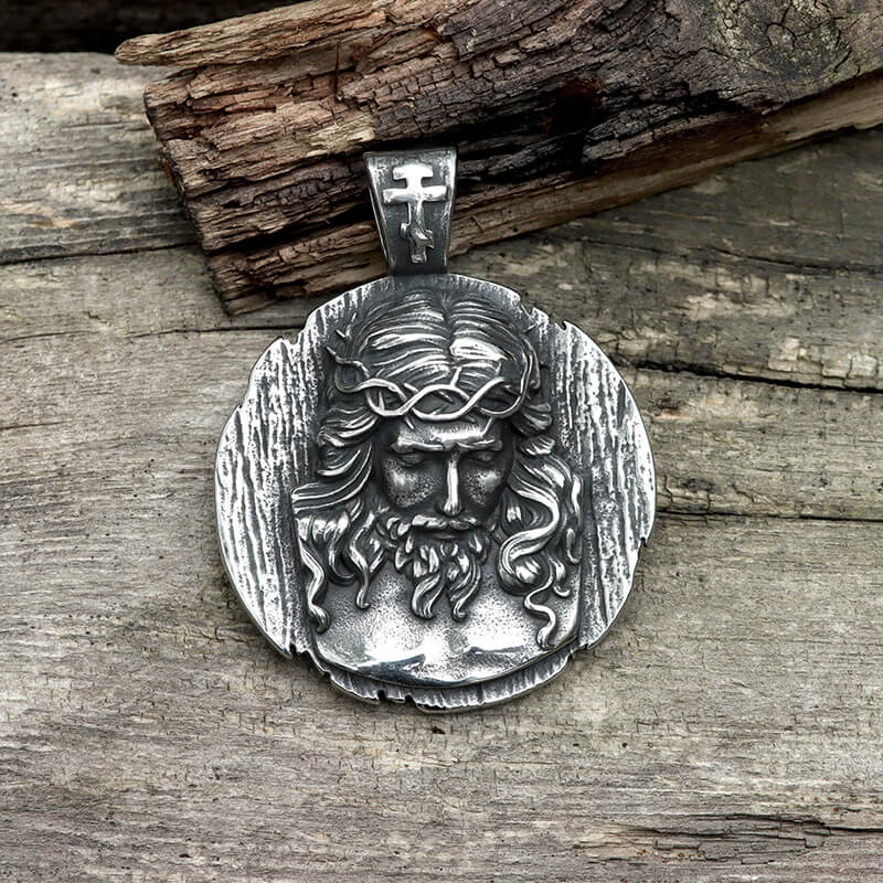 Crown of Thorns Jesus Stainless Steel Pendant
