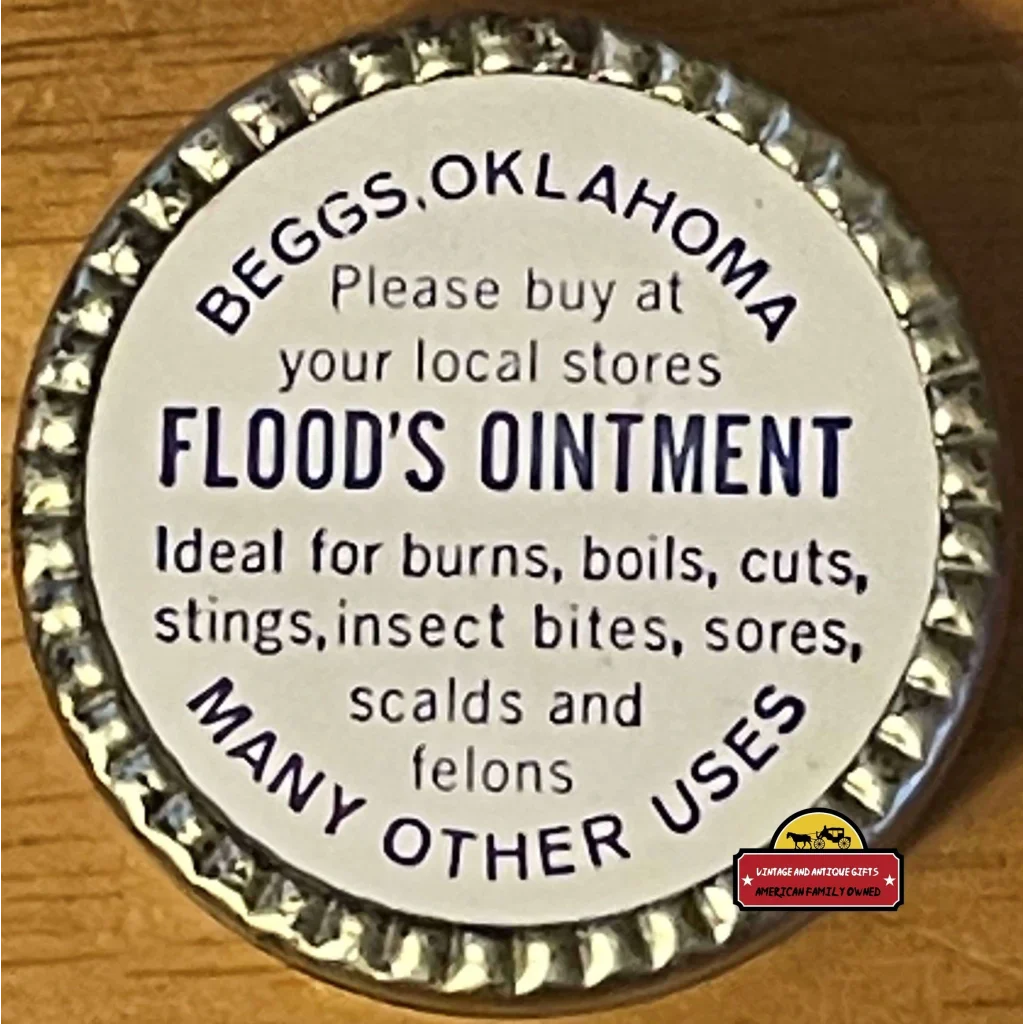 Rare 1950s Magic Floods Ointment Tin From Oklahoma