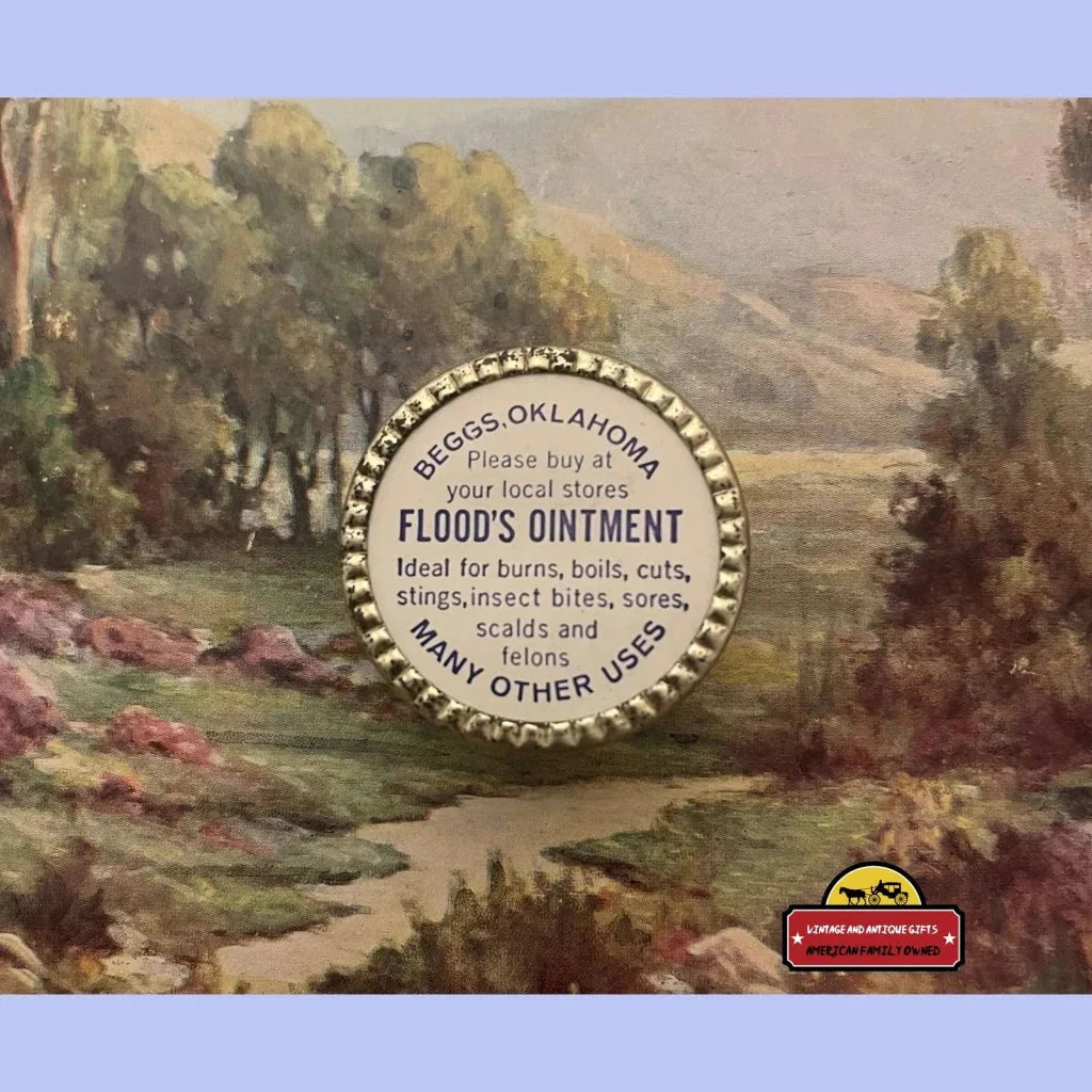 Rare 1950s Magic Floods Ointment Tin From Oklahoma
