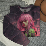 Cyberpunk Anime Girl Casual Sweatshirt
