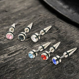 CZ Stone Stainless Steel Stud Earring