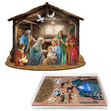 Nativity Scene Decorative Village Set by G. Debrekht Nativity Holiday Decor - 852763