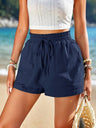 New High Waist Linen Shorts