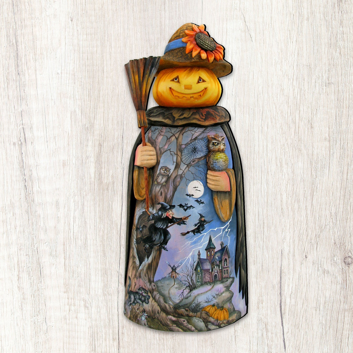 Decoración de Halloween con forma de calabaza de espantapájaros para puerta de G. DeBrekht - Decoración de Halloween para Acción de Gracias - 8114180H