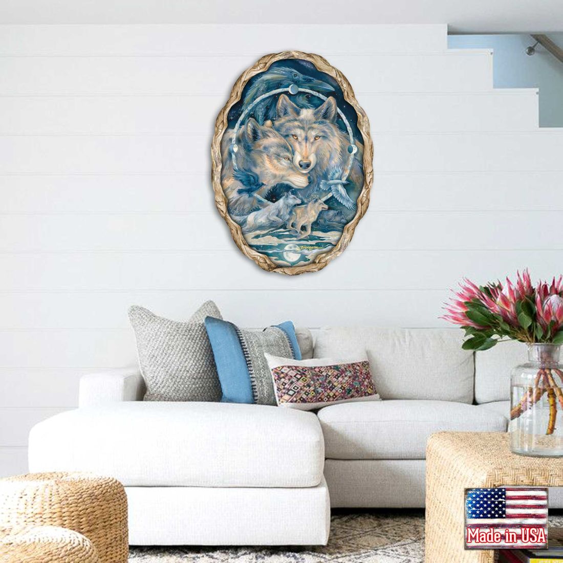 In Spirit I Am Free Wildlife Wall Art - J. Bergsma - Wildlife Holiday Decor - 8591723W-JB