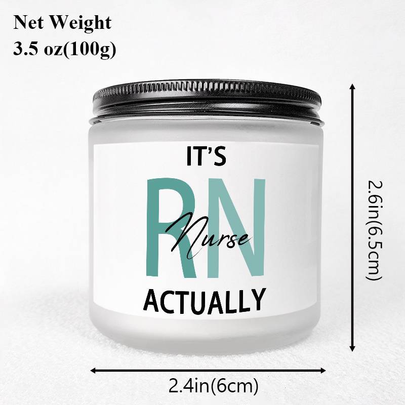 1pc Lavender Scented Candle 5.3oz Soybean Wax Best Nurse Ever Gifts Idea for Women Men RN Friend Nursing Supervisor Bestie Guy Cowoker Him Her on Practitioner School Nurse Graduation Thank You Appreciation Birthday Christmas