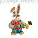 Father Bunny Wooden Ornaments Easter by G. DeBrekht - Easter Spring Decor - 8154423