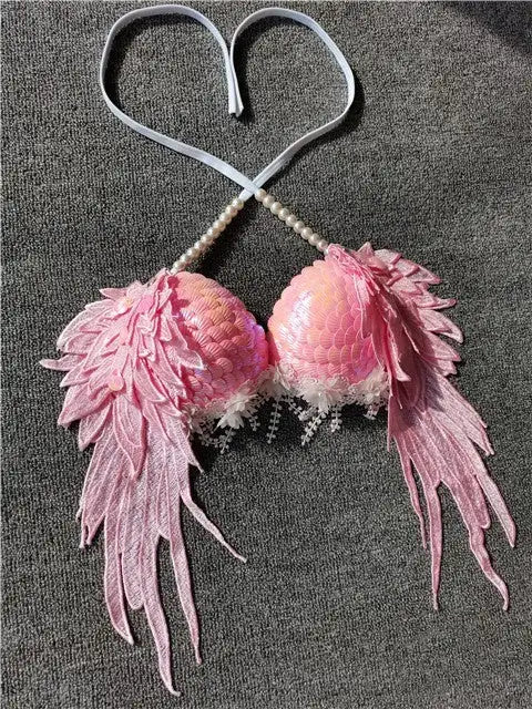 Handmade Sequined Mermaid Scale Bikini Lingerie - Lootquake