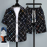 Men's Short-sleeved Suit Youth Student Leisure Sports Cool Shorts Two-piece Set - Lootquake