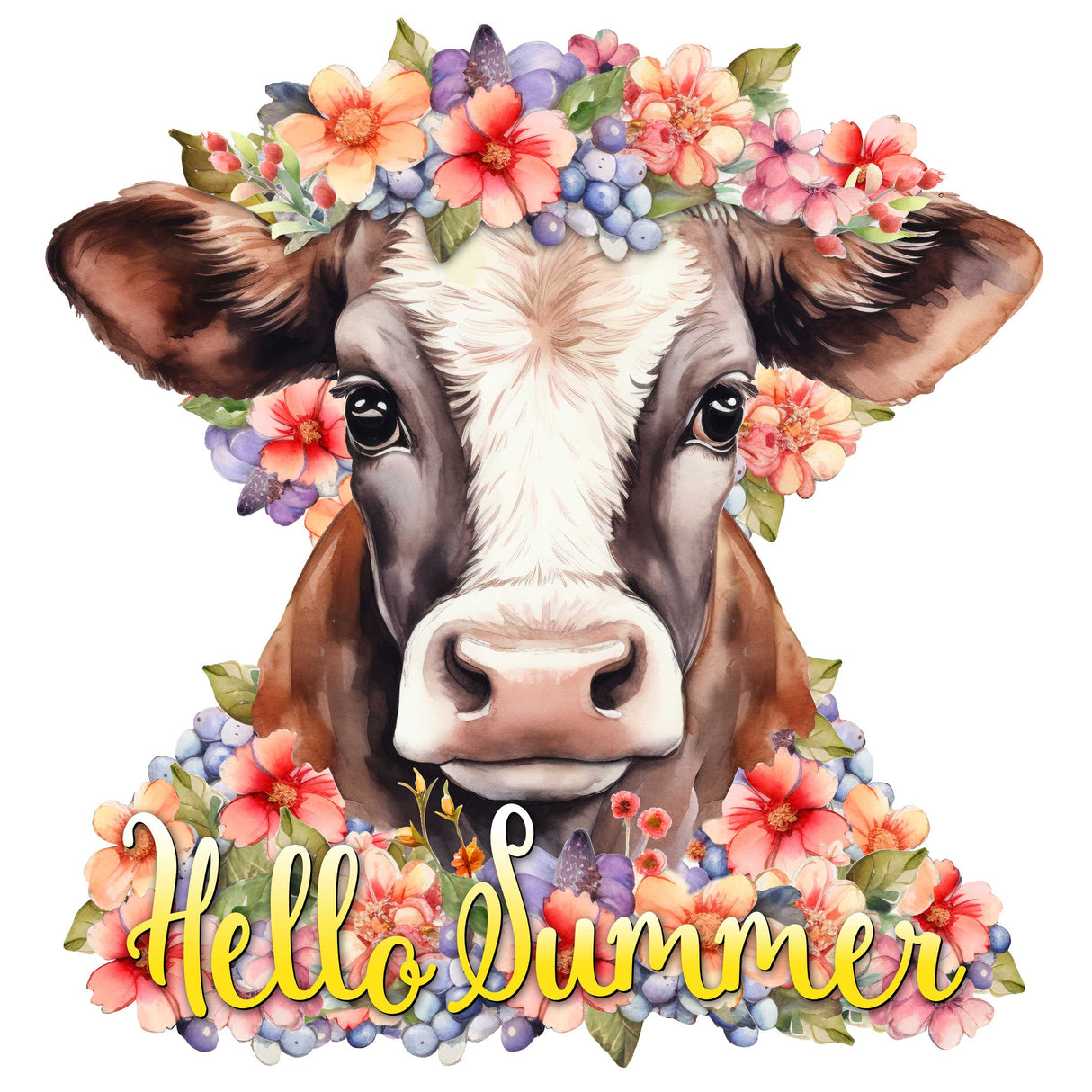 Letrero de bienvenida para puerta de entrada Hola verano Porche delantero Corona de verano Pancarta de entrada principal Flores Letrero de bienvenida - Decoración de porche delantero de madera - 933111H