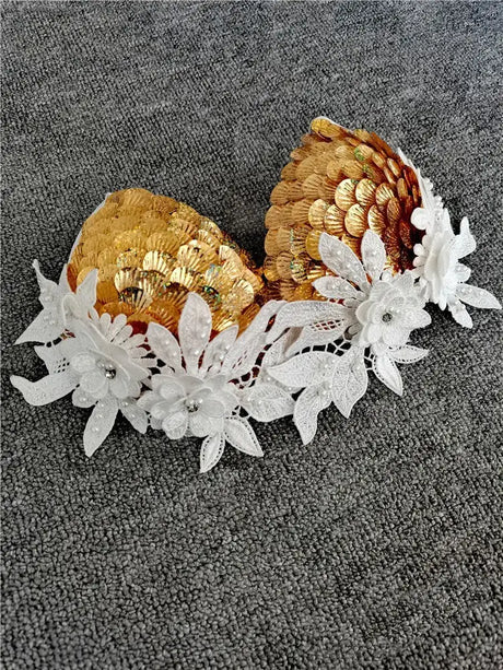 Handmade Sequined Mermaid Scale Bikini Lingerie - Lootquake