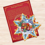 Adornos de madera con forma de copo de nieve de G. Debrekht - Decoración navideña de Papá Noel - 8688428