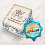 Adorno de concha de vidrio con mercurio de G. DeBrekht - Decoración navideña costera - 775481