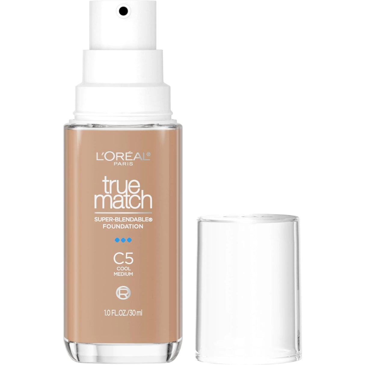 L’Oréal Paris True Match Super-Blendable Foundation Medium Coverage Liquid Foundation Makeup C5 Medium 1 Fl Oz