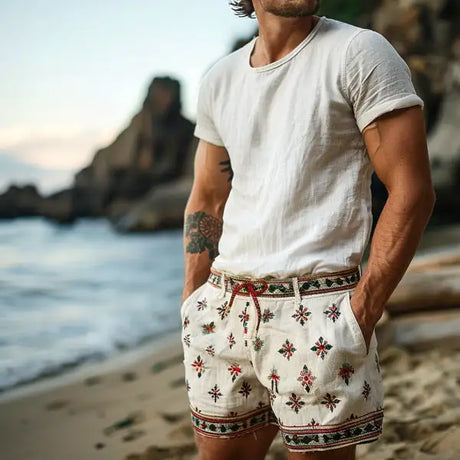 Summer Vintage Printed Casual Shorts - Lootquake