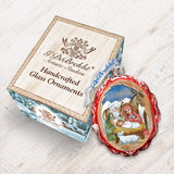 Orthodox Nativity Mercury Glass Ornament by G. DeBrekht - Nativity Holiday Decor - 773037