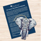 Elephants Decorative Wooden Ornaments Set of 3 by G. Debrekht - Wildlife Decor - 8091036-S3