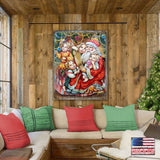 Lista de deseos: Arte mural de madera de Papá Noel de G. DeBrekht - Decoración navideña de muñeco de nieve de Papá Noel - 81291311B