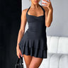 Slim Halter-neck Dress Ins Fashion Sleeveless Backless Ruffled Short Dresses Summer Clothing For Women - Lootquake