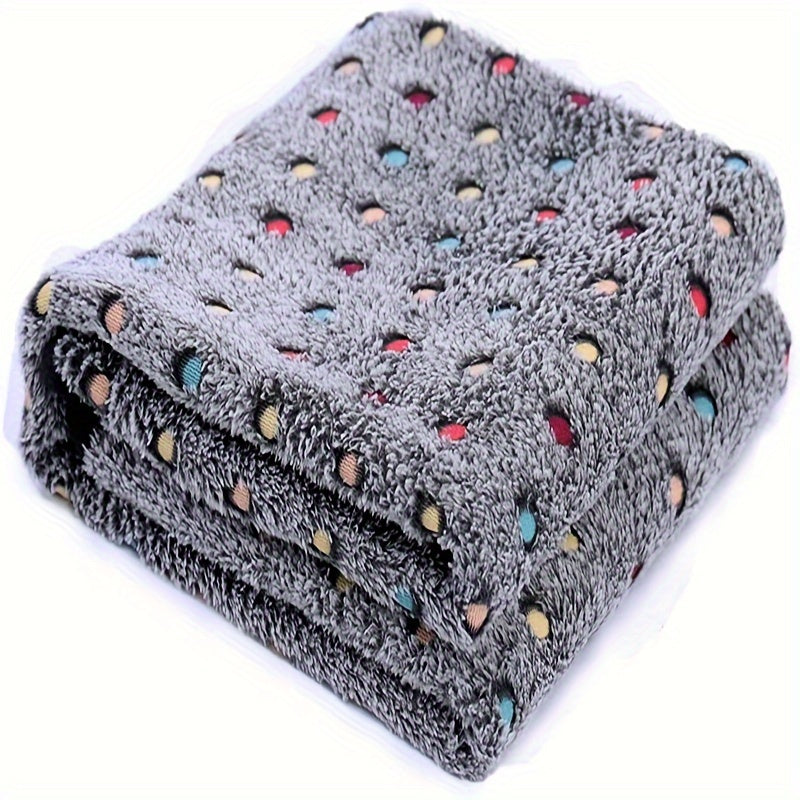 Manta para mascotas de franela de terciopelo coral, colcha para perros y gatos, manta para perros