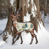 Christmas Woodsy Deer Wildlife Door Decor - G. DeBrekht - Wildlife Holiday Decor - 8198211-2H