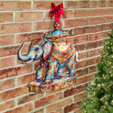 Carousel Elefant Holiday Door Decor  by G. Debrekht - Christmas Decor - 8611029H
