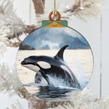 Adornos de madera de orcas de Alaska de G.Debrekht - Decoración navideña con temática de vida silvestre - 870051