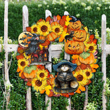 Corona de Halloween para puerta de G. DeBrekht - Decoración de Halloween para Acción de Gracias - 8185317H