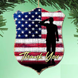 Adornos de madera con forma de escudo de agradecimiento - Decoración Internacional - 8187101