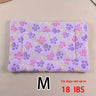 Manta rectangular para mascotas, resistente a la suciedad y para todas las estaciones - Cómoda cama con estampado de pata de perro y corazón (1 unidad)