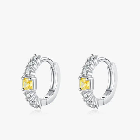 S925 Sterling Silver With Shiny Diamond Earrings Cold High Sense Ear Ring - Lootquake