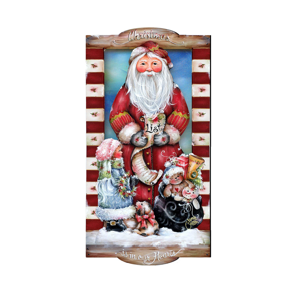 Christmas Wish Holiday Door Decor by Jamie Mills-Price - Christmas Decor - 8457516H